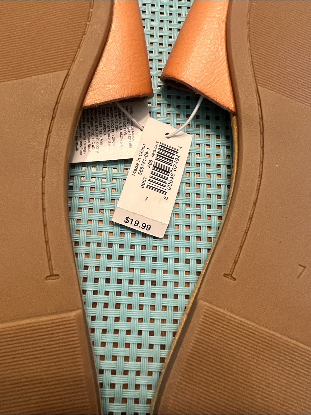 Old Navy Women's Cognac Slide Sandals - Picture 8 of 8